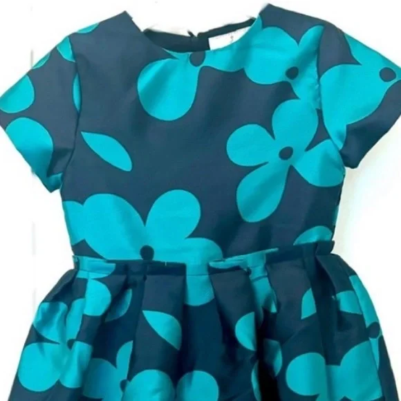 Jacadi Blue and Green Formal Dress - Picture 9 of 10